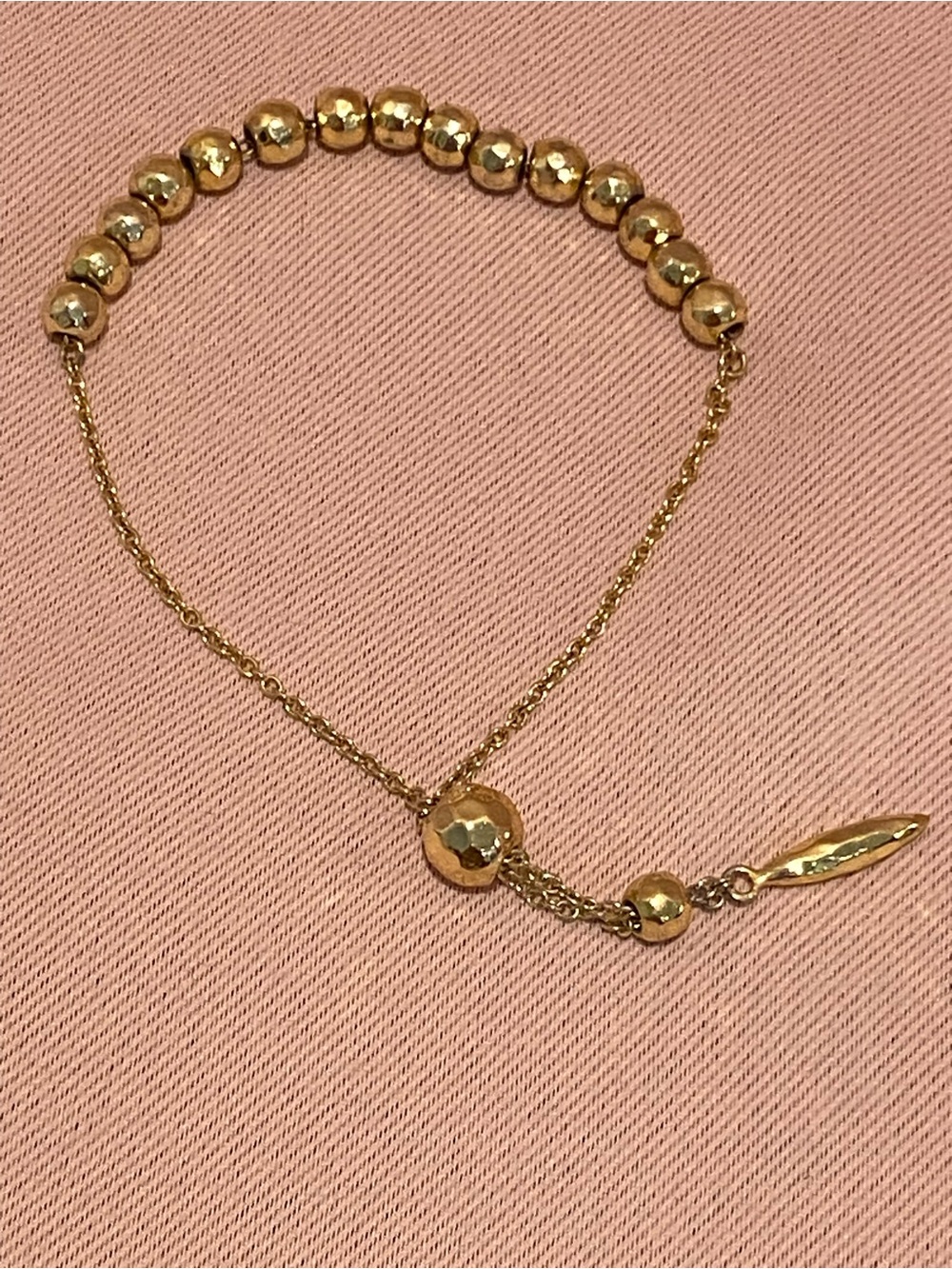 Gorjana Gold Beaded Slider Bracelet